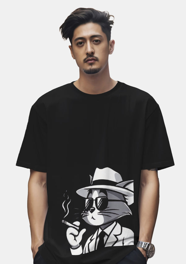Smoking Tom Oversized T Shirt