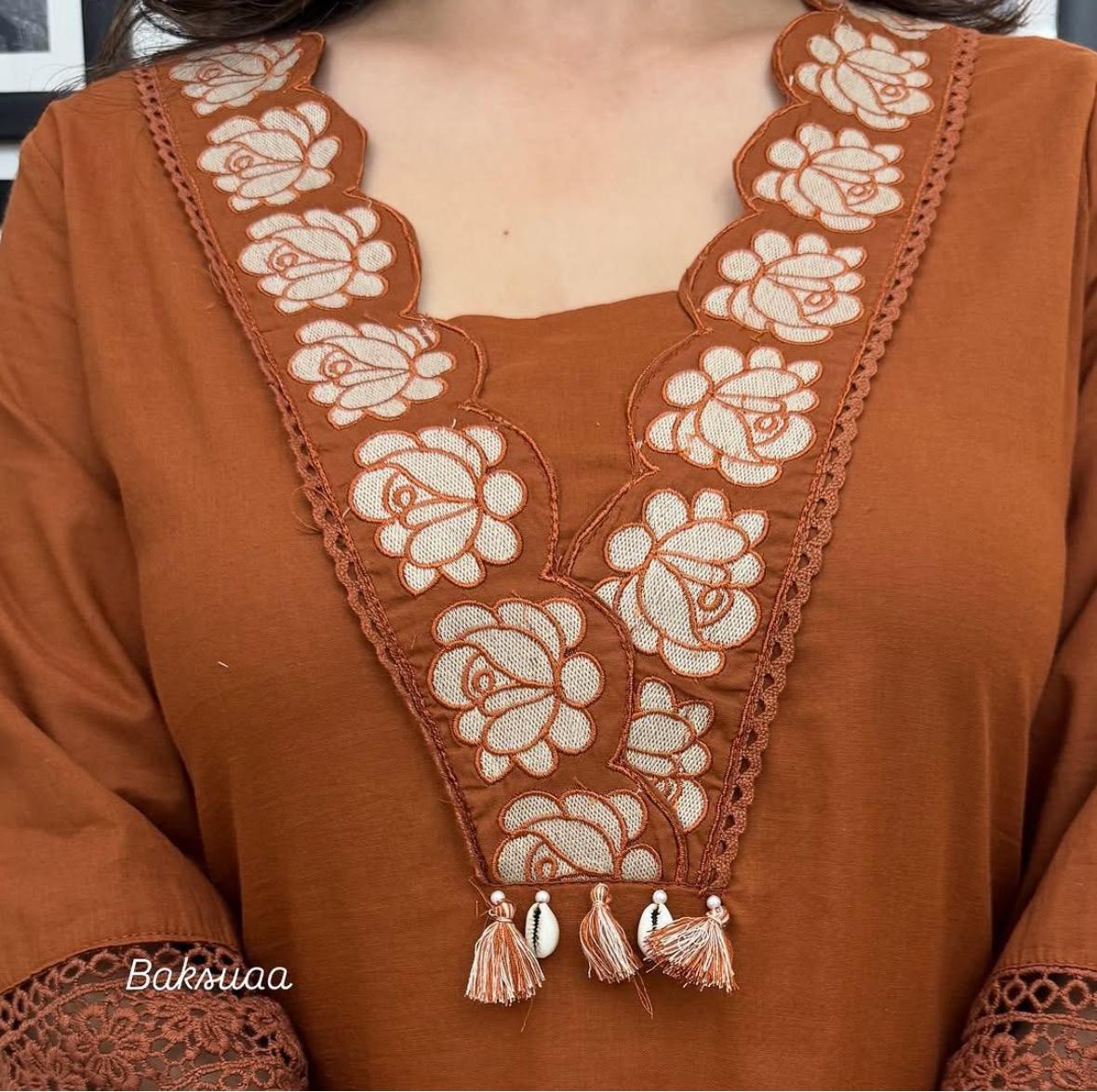 Embroidery Work Salwar Kurta Dupatta Set