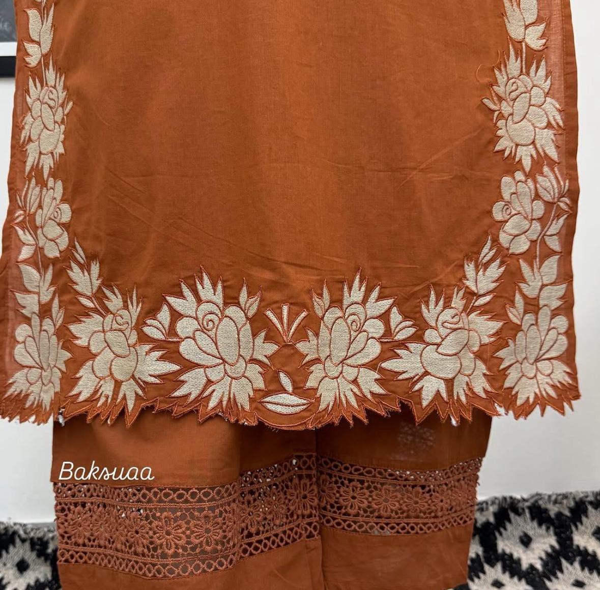 Embroidery Work Salwar Kurta Dupatta Set