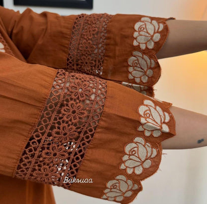 Embroidery Work Salwar Kurta Dupatta Set