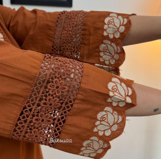 Embroidery Work Salwar Kurta Dupatta Set